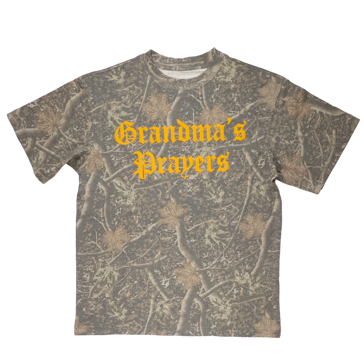 Grandma's Prayers T-Shirt in Woodland Cam