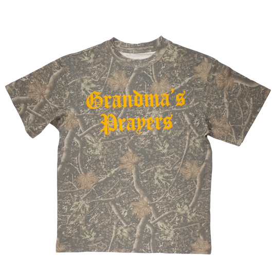 Grandma's Prayers T-Shirt in Woodland Cam