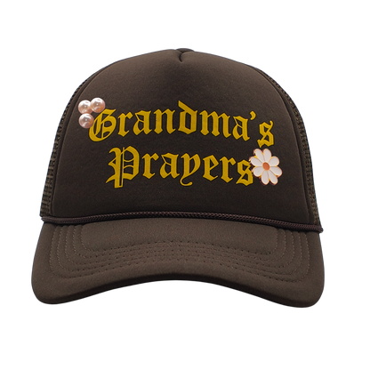 Grandma's Prayers Hat w/Grandma's Pearls