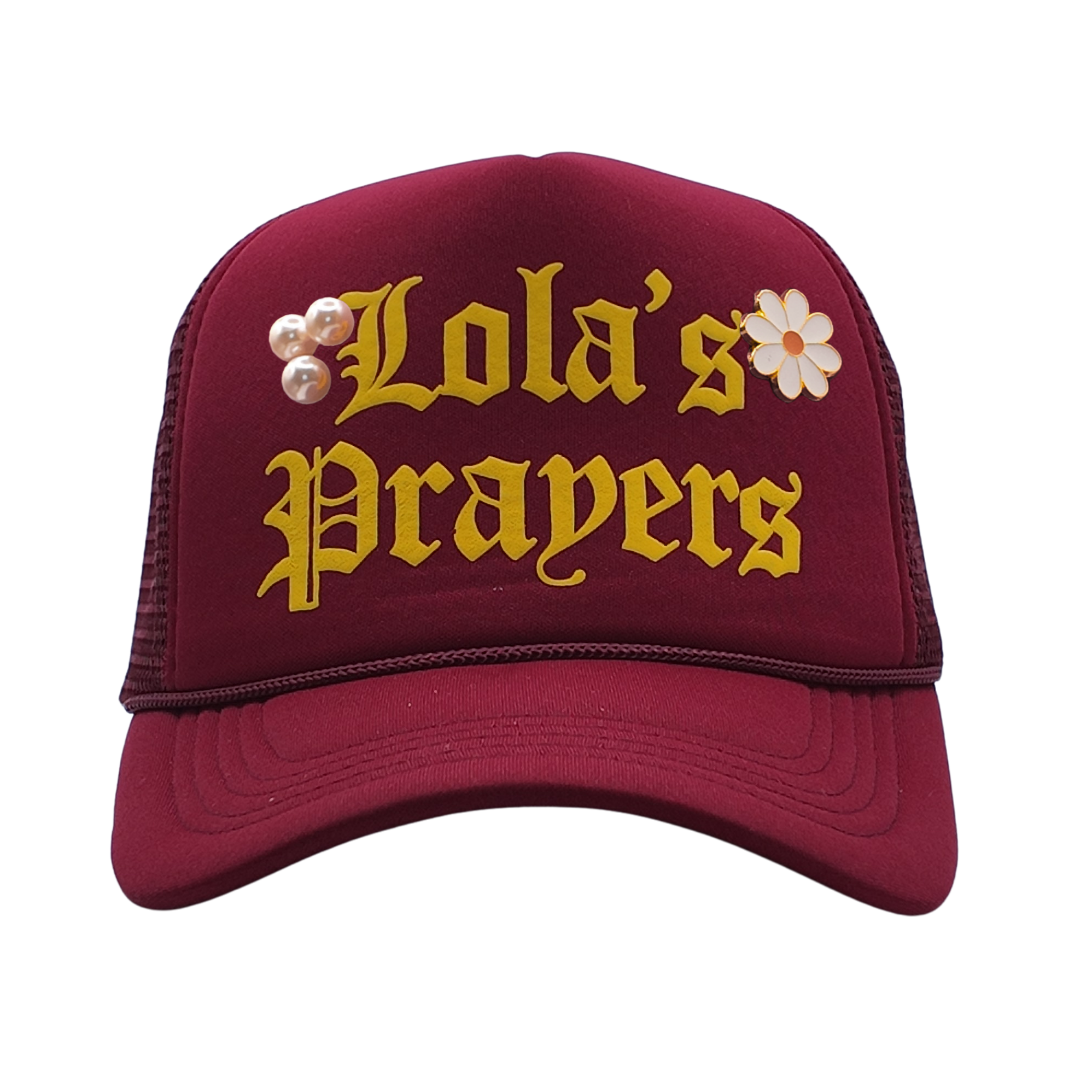 Lola's Prayers Hat w/Lola's Pearls